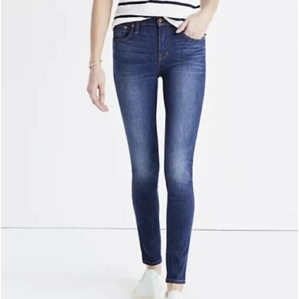 Madewell High Riser Skinny Blue Denim Jean Pants Style B7131 Size 26